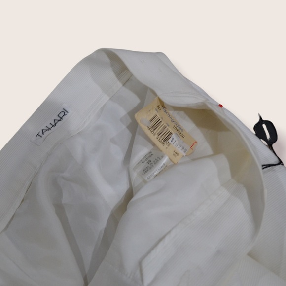 Tahari Wide Leg Suit Pants in White / Cream NWT - Picture 5 of 5